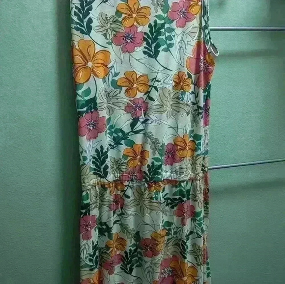 Lularoe Sleeveless Dress Tropical Floral Print size Large - Picture 3 of 3